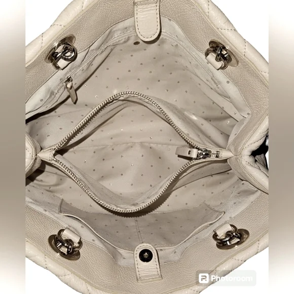 Kate Spade Quilted Gold Coast Maryanne Tote Bag - Retail $428 - Purse With Chain - Picture 8 of 12